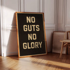 No Guts No Glory Vintage Poster