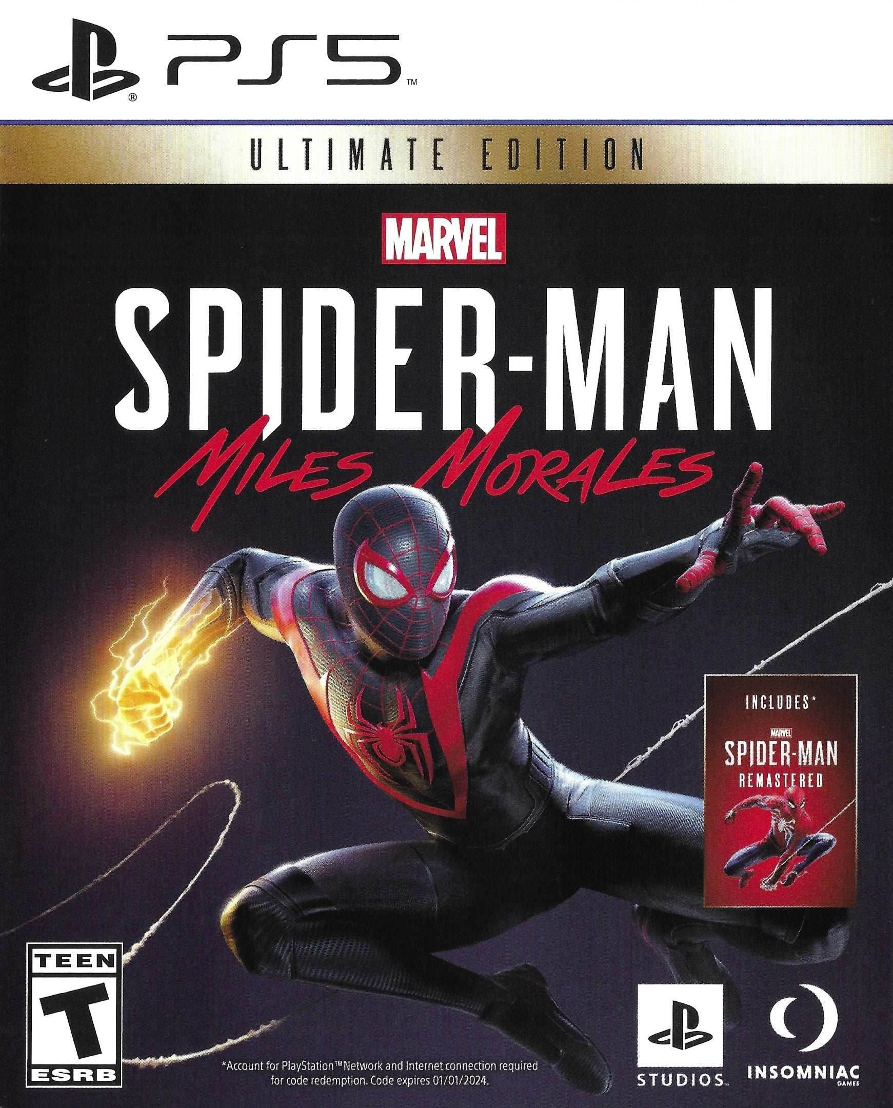 Marvel's Spider-Man: Miles Morales Ultimate Edition (Playstation 5) - Game Manual Only