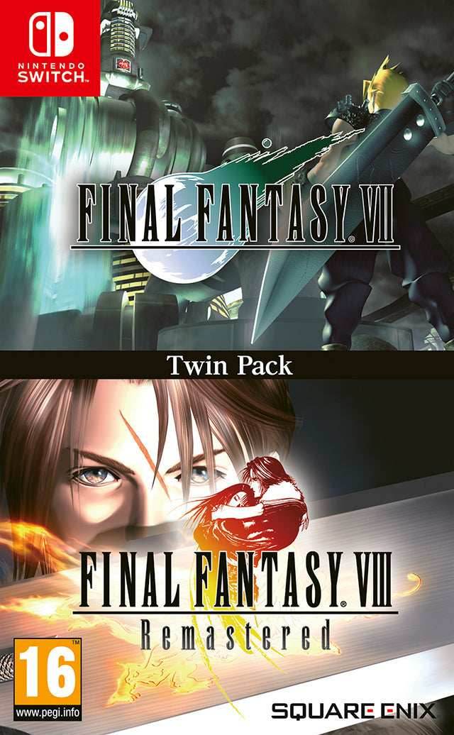 Final Fantasy VII / Final Fantasy VIII Remastered Twin Pack [European Import] (Nintendo Switch) - Game Manual Only