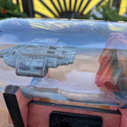 Star Trek USS Defiant and Wormhole in a Bottle - With Stand
