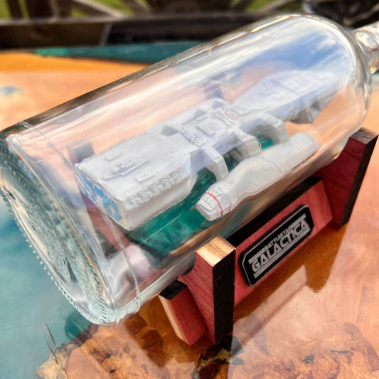 Battlestar Galactica 1978 Starship in a Bottle - 