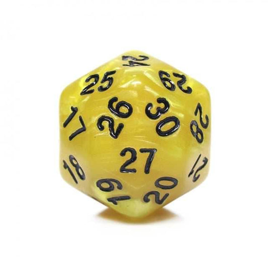 D30 Pearl Yellow Single Die 30 Sided/s by HDdice / HengDadice - 