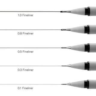 Winsor & Newton: Fineliner - Black 1.0 - 