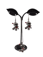 Voo Doo Doll Earrings and Necklace Set