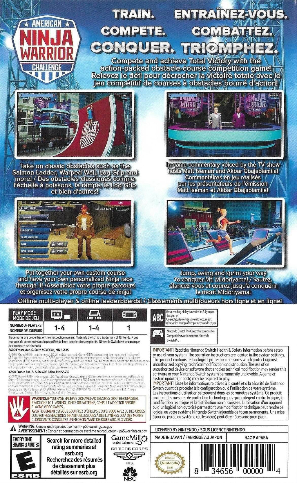 American Ninja Warrior Challenge (Nintendo Switch) - Brand New
