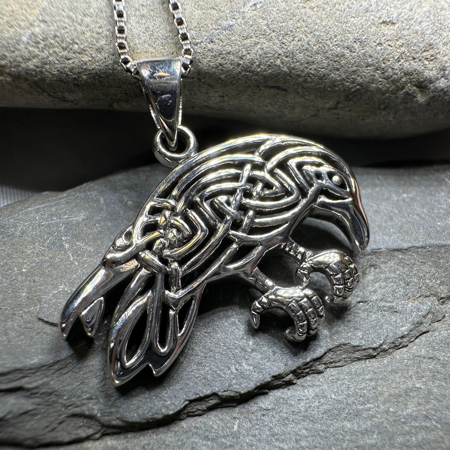Oracle Celtic Raven Necklace