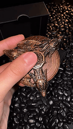 Dragon Wing Blood Badge - Cool Fidget Spinner Metal DND Dice Set