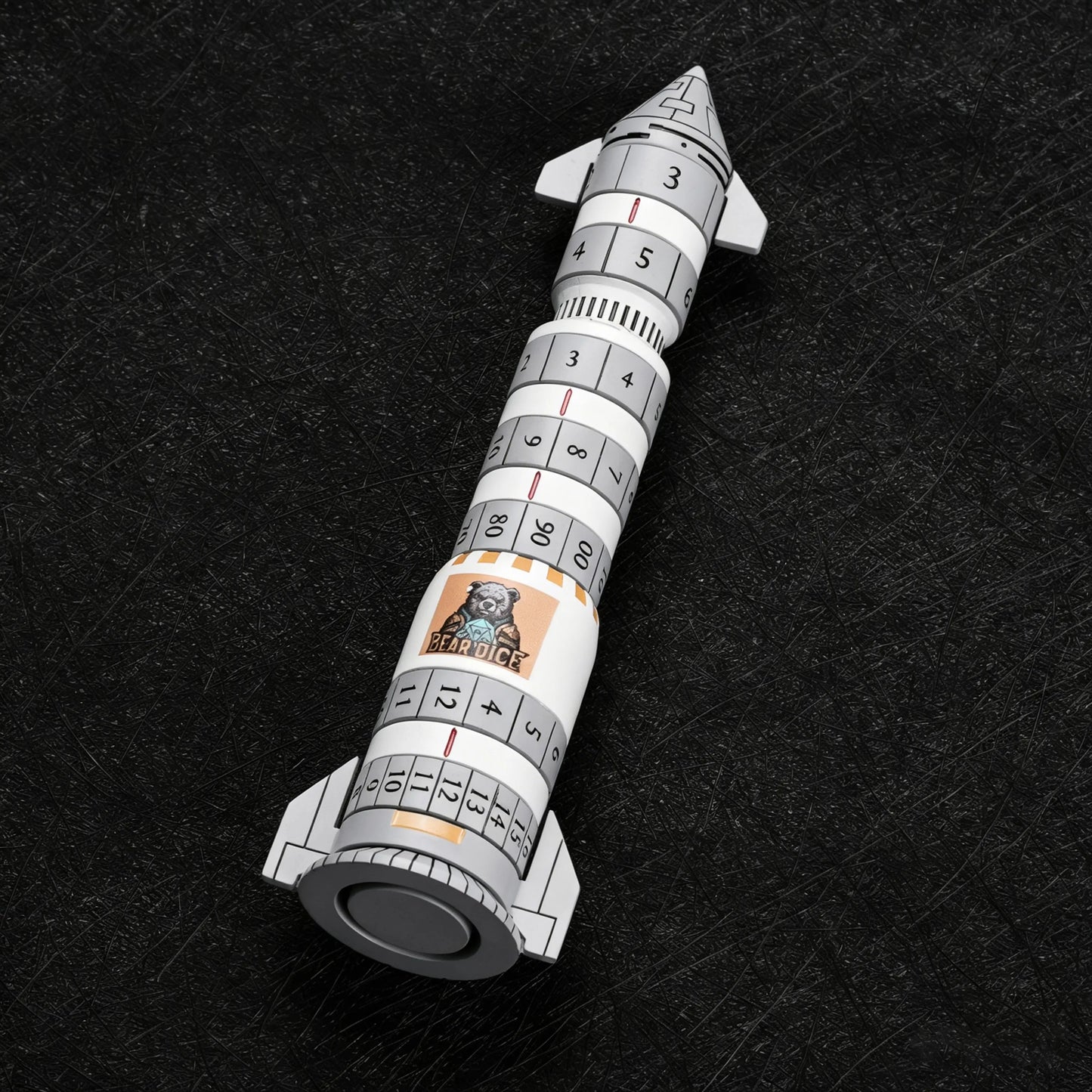 Kickstarter Dice - Metal Rocket Dice 7-in-1 Spinning Metal Dice Set