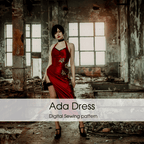 High-Quality Ada Wong Red Dress Cosplay Costume Digital Sewing Pattern - 