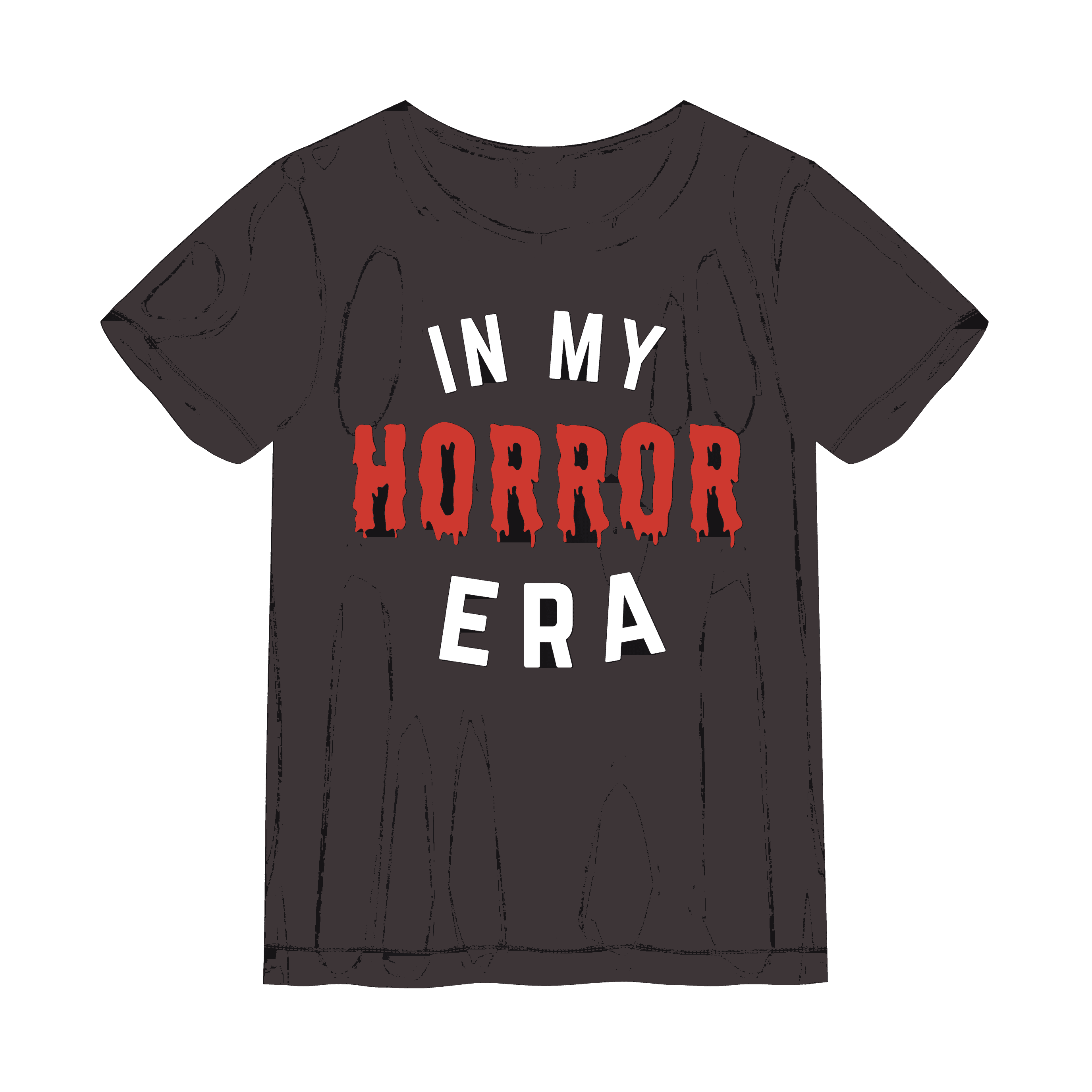 In My Horror Era Tee (Curved) - Small / Red