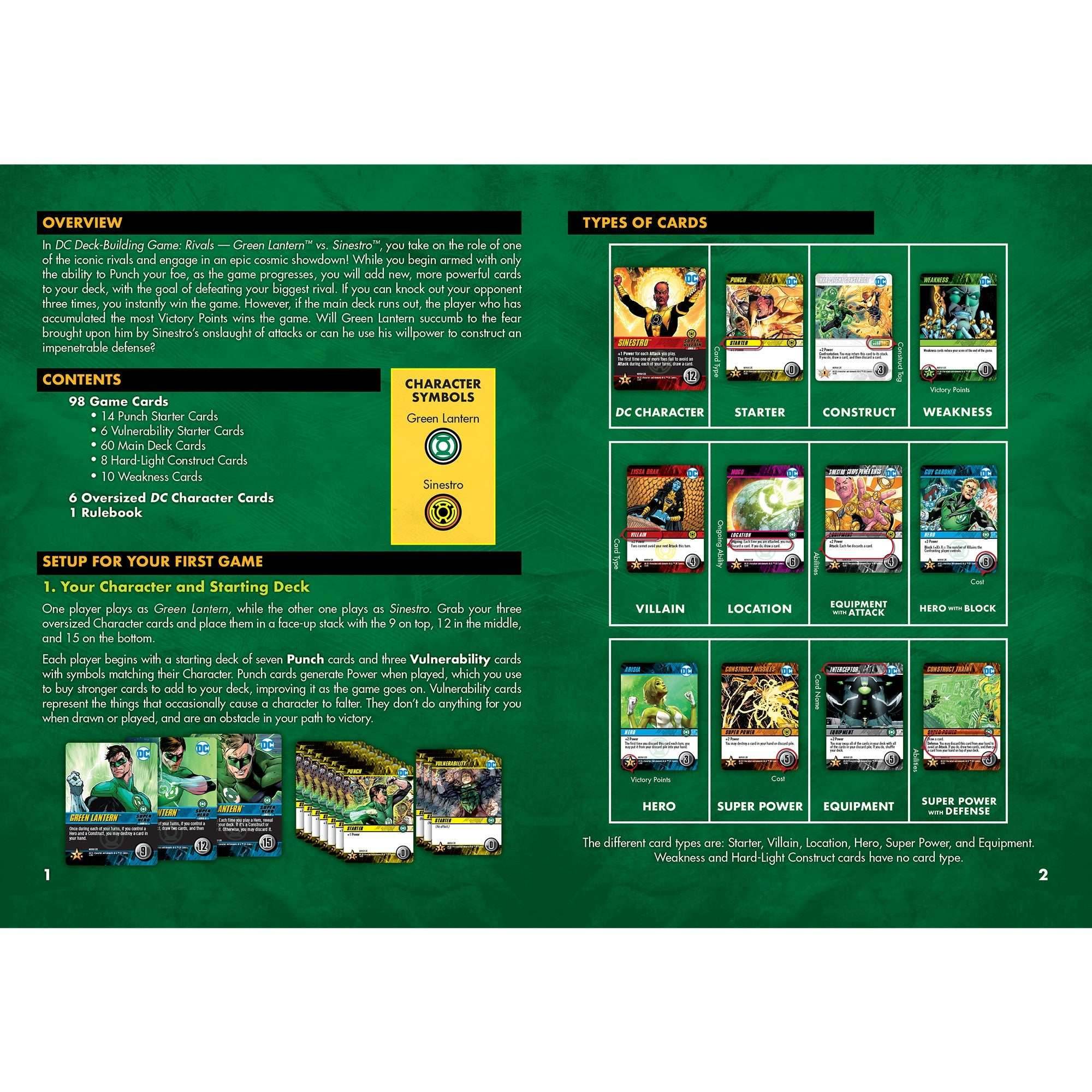 DC Deck-Building Game: Rivals — Green Lantern vs. Sinestro - 