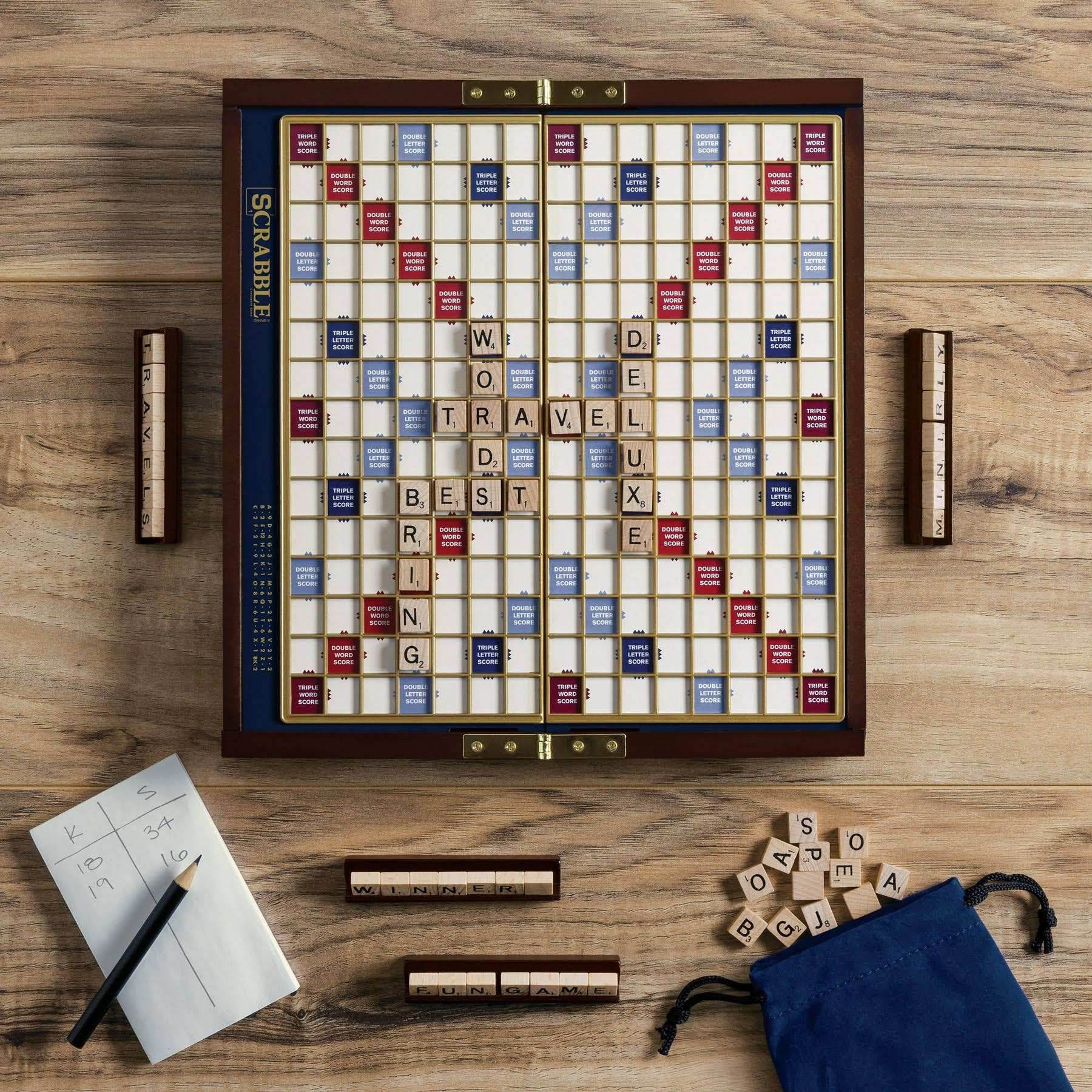 Scrabble Deluxe Travel Edition - 