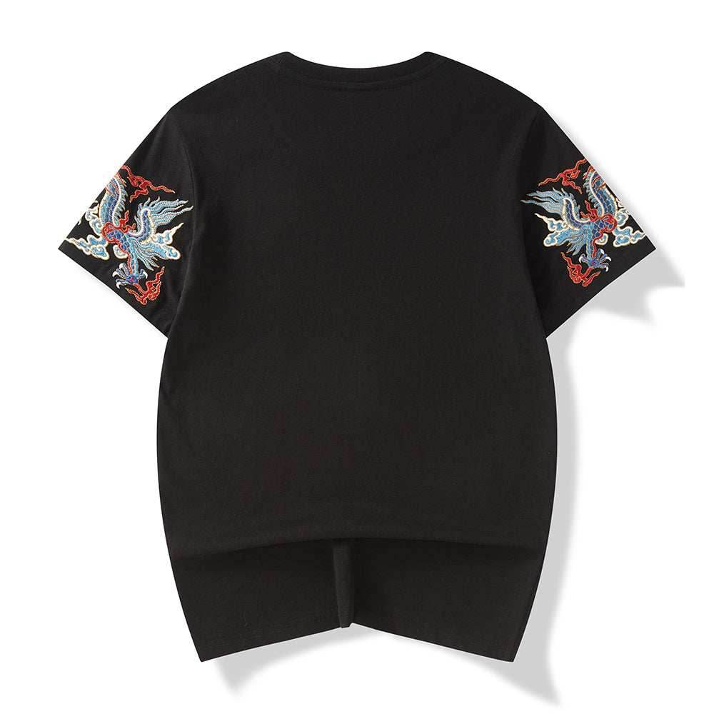 KH691 Raging Dragons Embroidery Tee - White / S