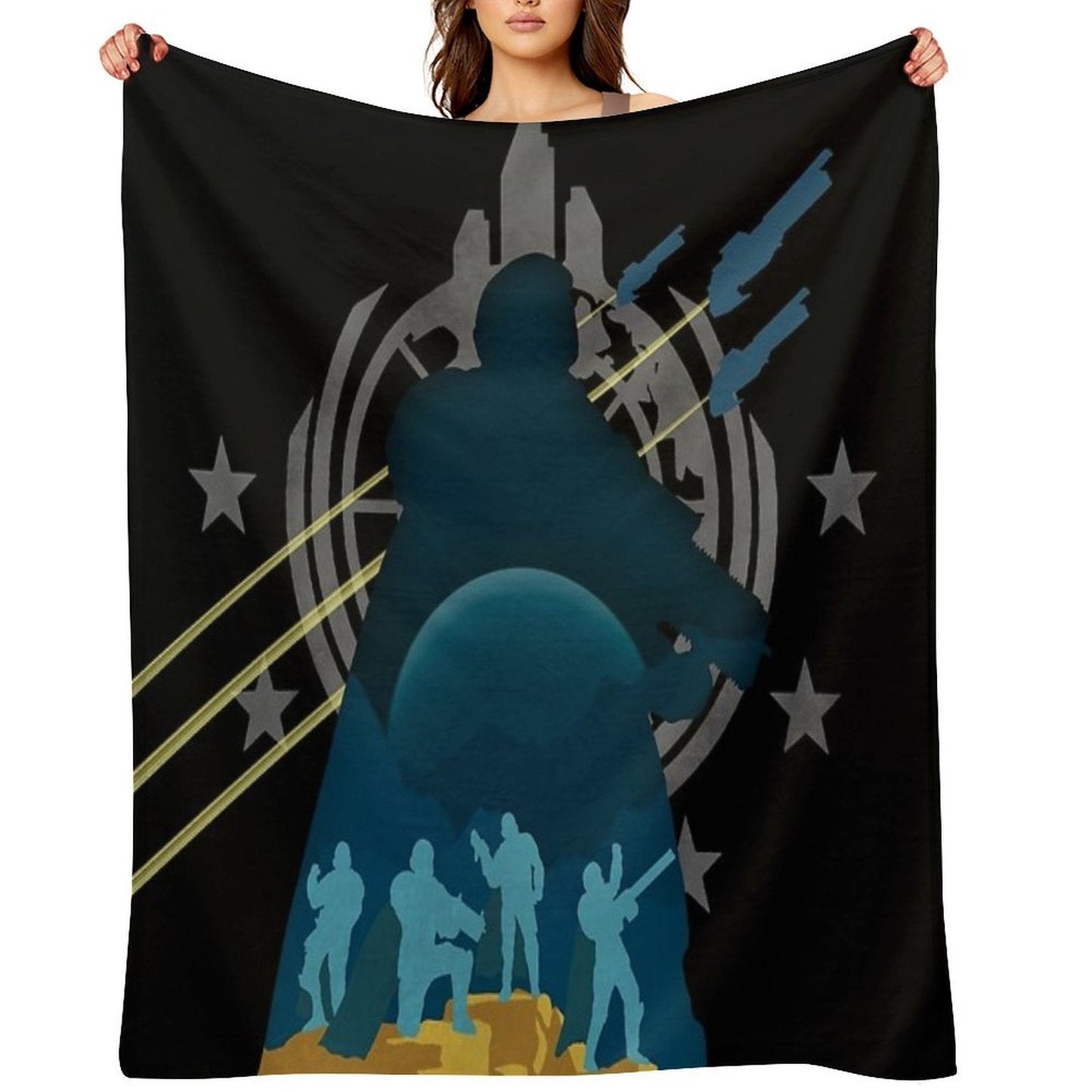 Super Earth Is Calling Throw Blanket