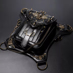 Steampunk Skull Decor Crossbody Bag