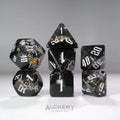 Kraken Dice 7pc Hidden Spirit with Silver Ink by Alchemy Dice - 