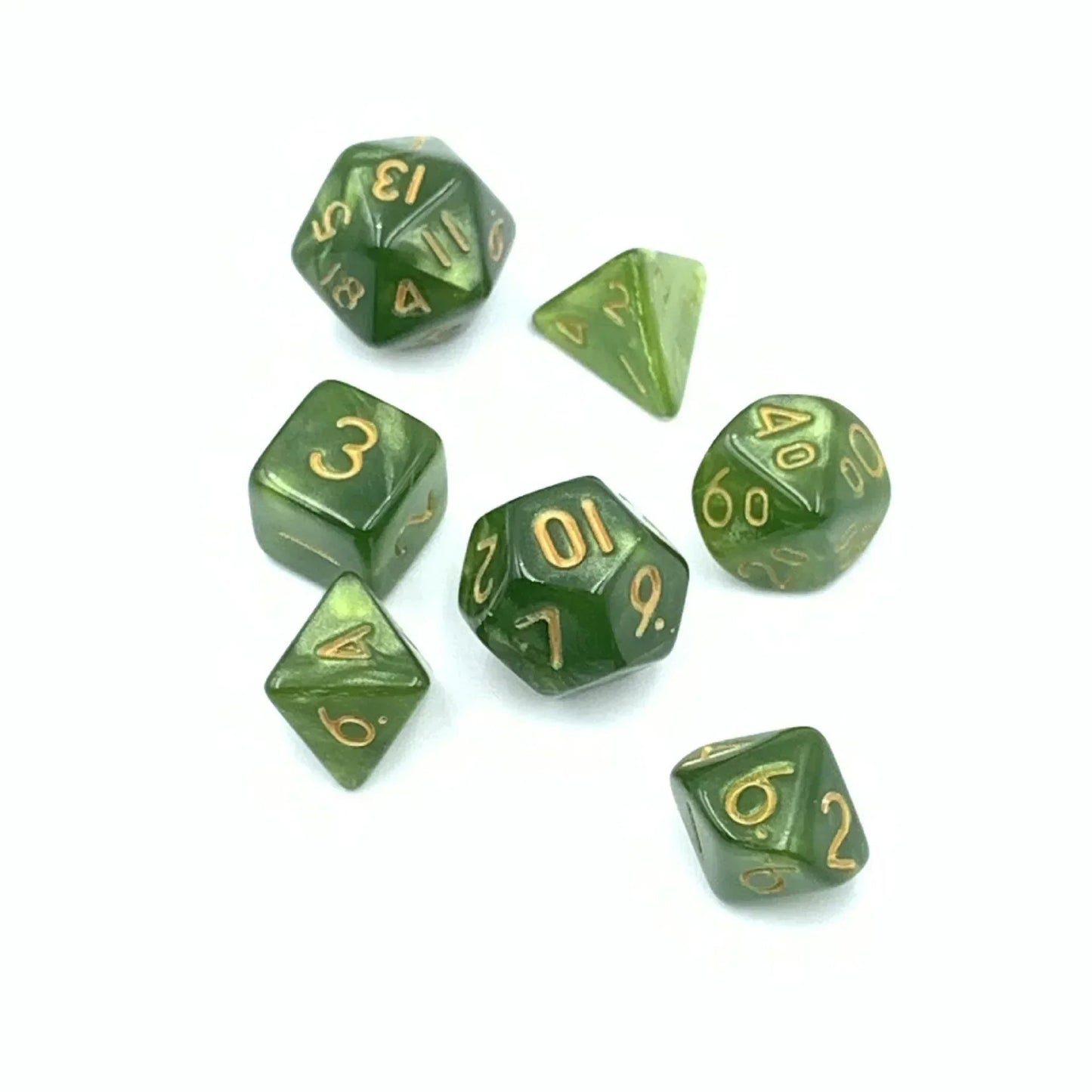 7Pcs of 10mm Mini Board Game Plastic Dice Green White Black Purple Blue Yellow Multi Color Dnd Dice Set Digital Dice Kit