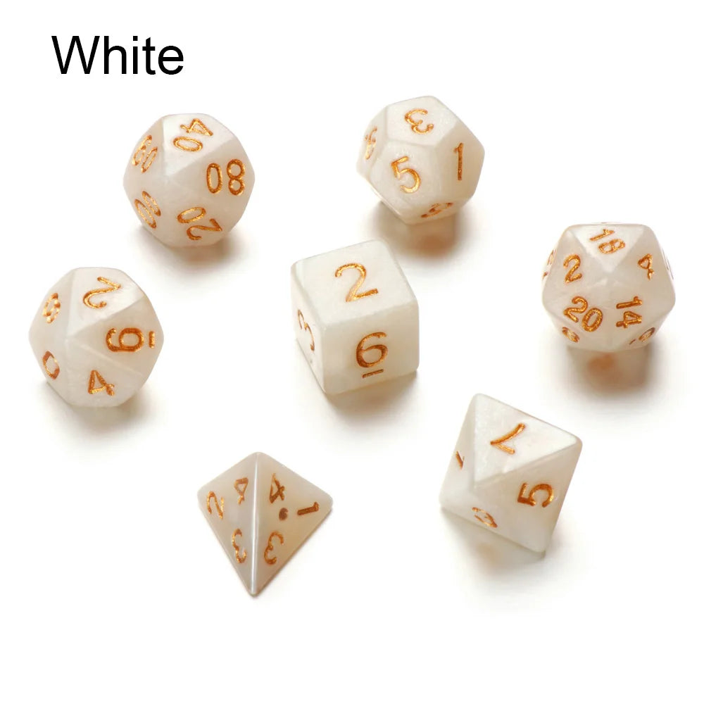 7Pcs Tortoise Dice Set Polyhedral Animal Game Dice For TRPG DND Accessories Polyhedral Dice For Board Card Game Math Games