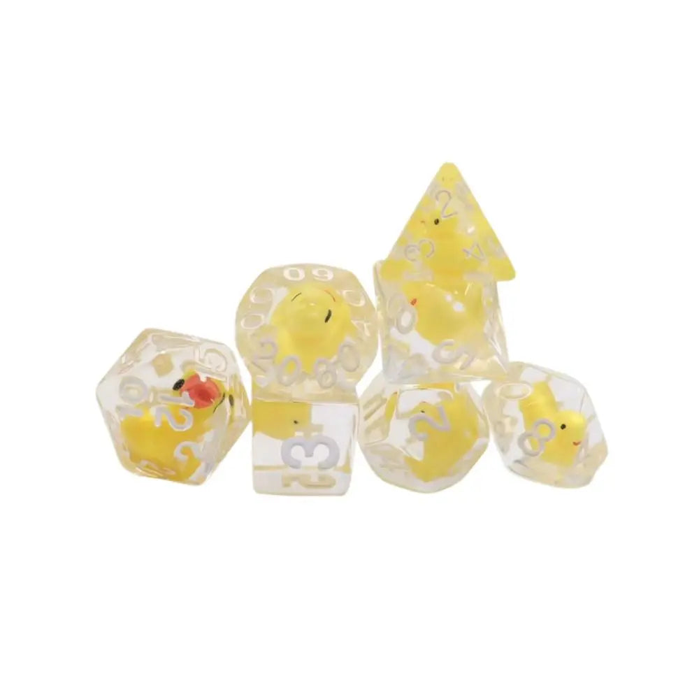 7Pcs Tortoise Dice Set Polyhedral Animal Game Dice For TRPG DND Accessories Polyhedral Dice For Board Card Game Math Games