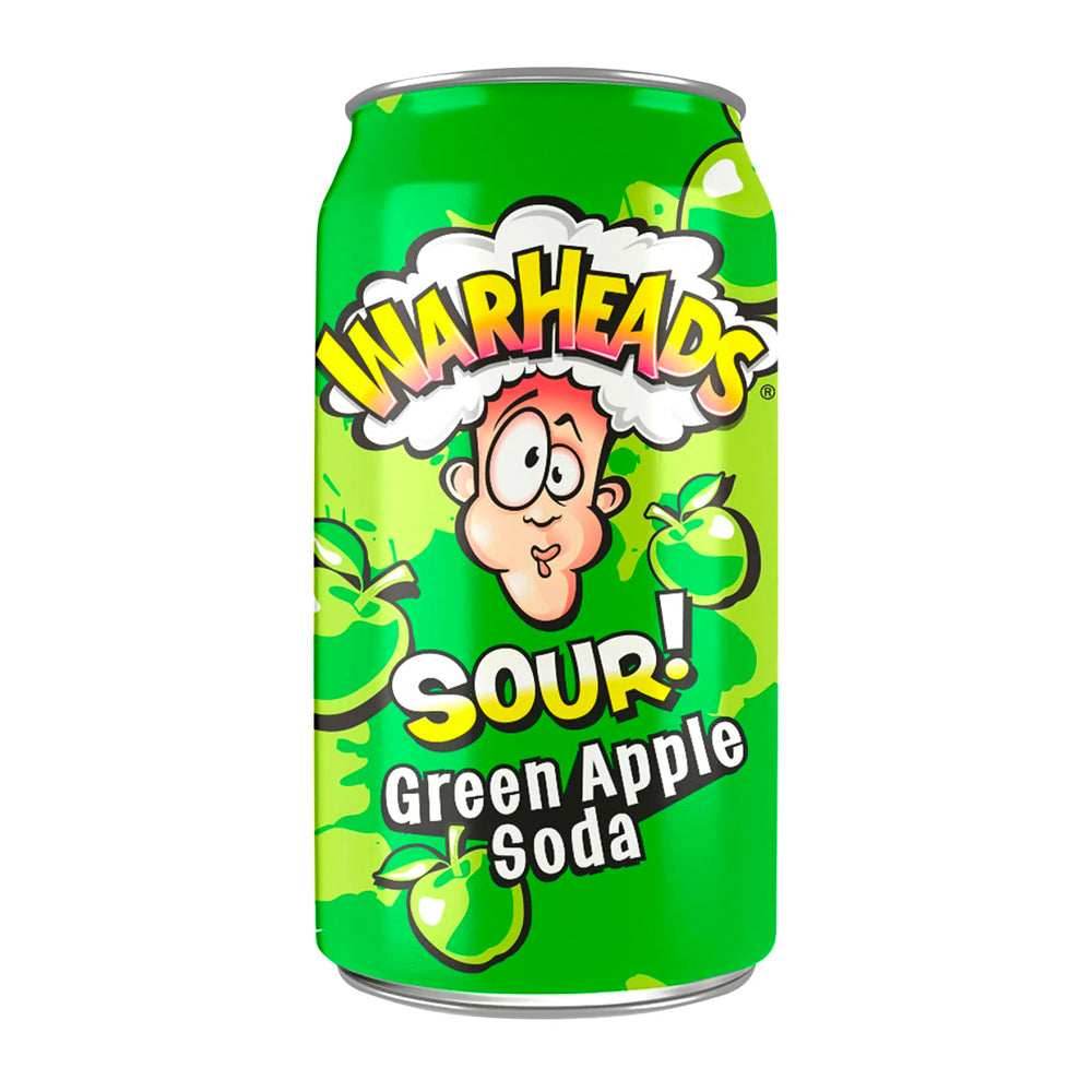 Warheads Sour Green Apple Soda (355ml) - 
