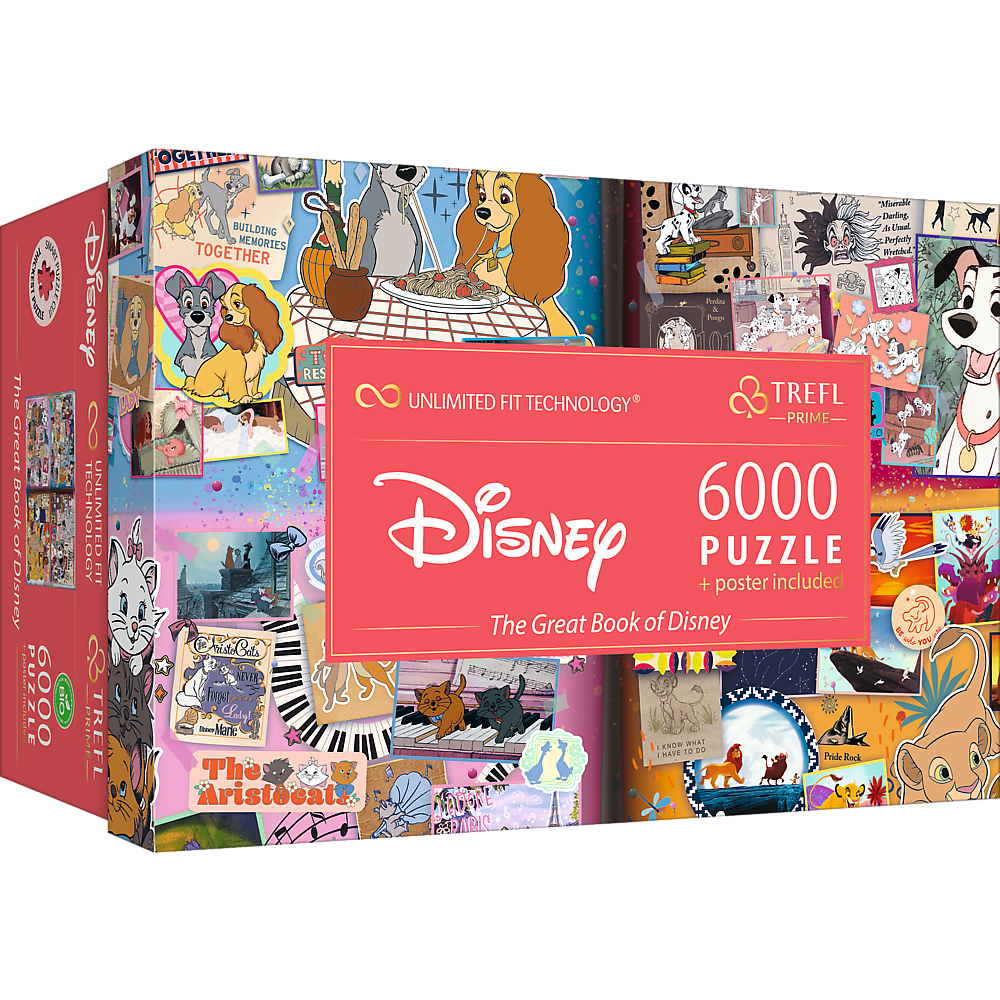 Trefl Prime Disney The Great Book of Disney 6000 Piece Puzzle