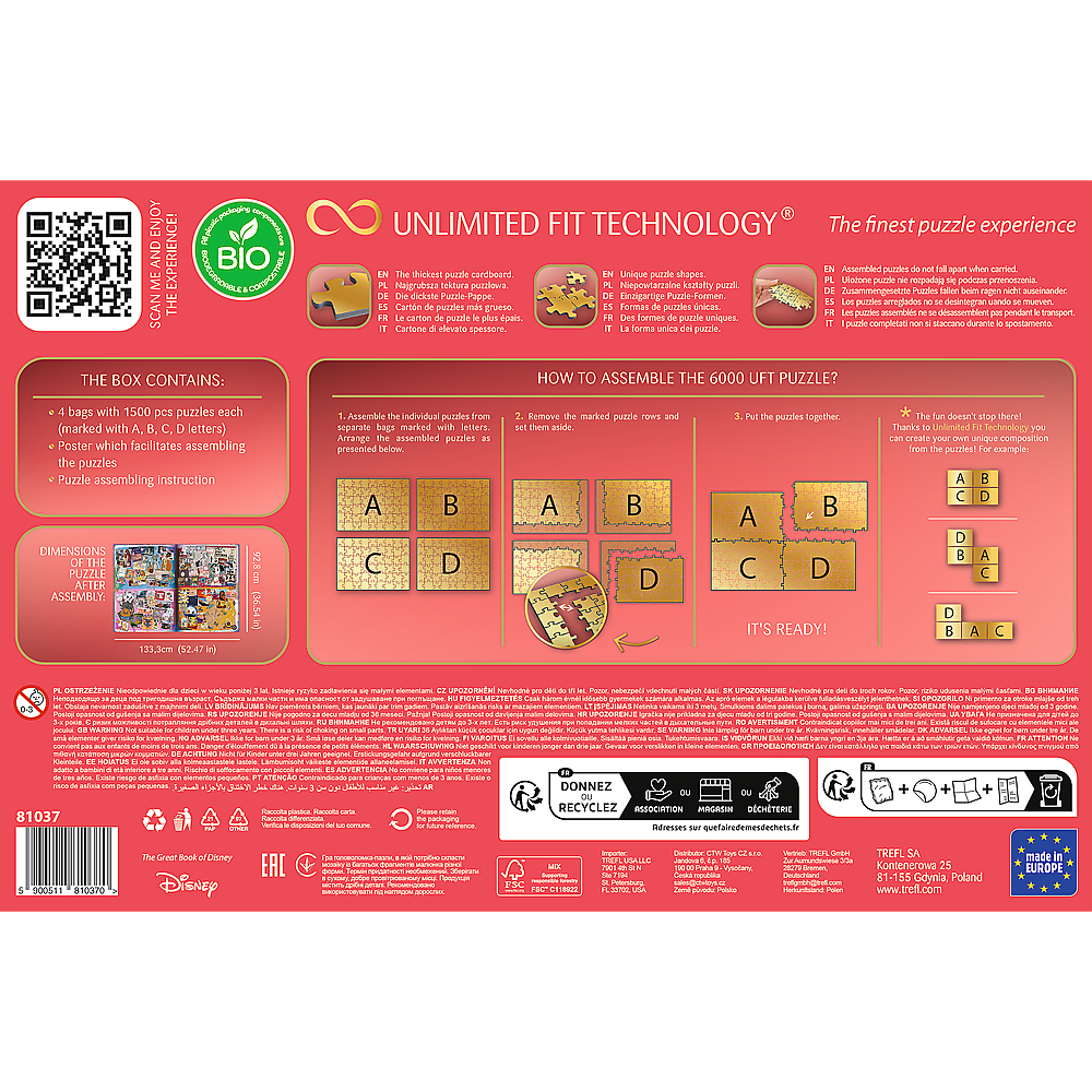 Trefl Prime Disney The Great Book of Disney 6000 Piece Puzzle