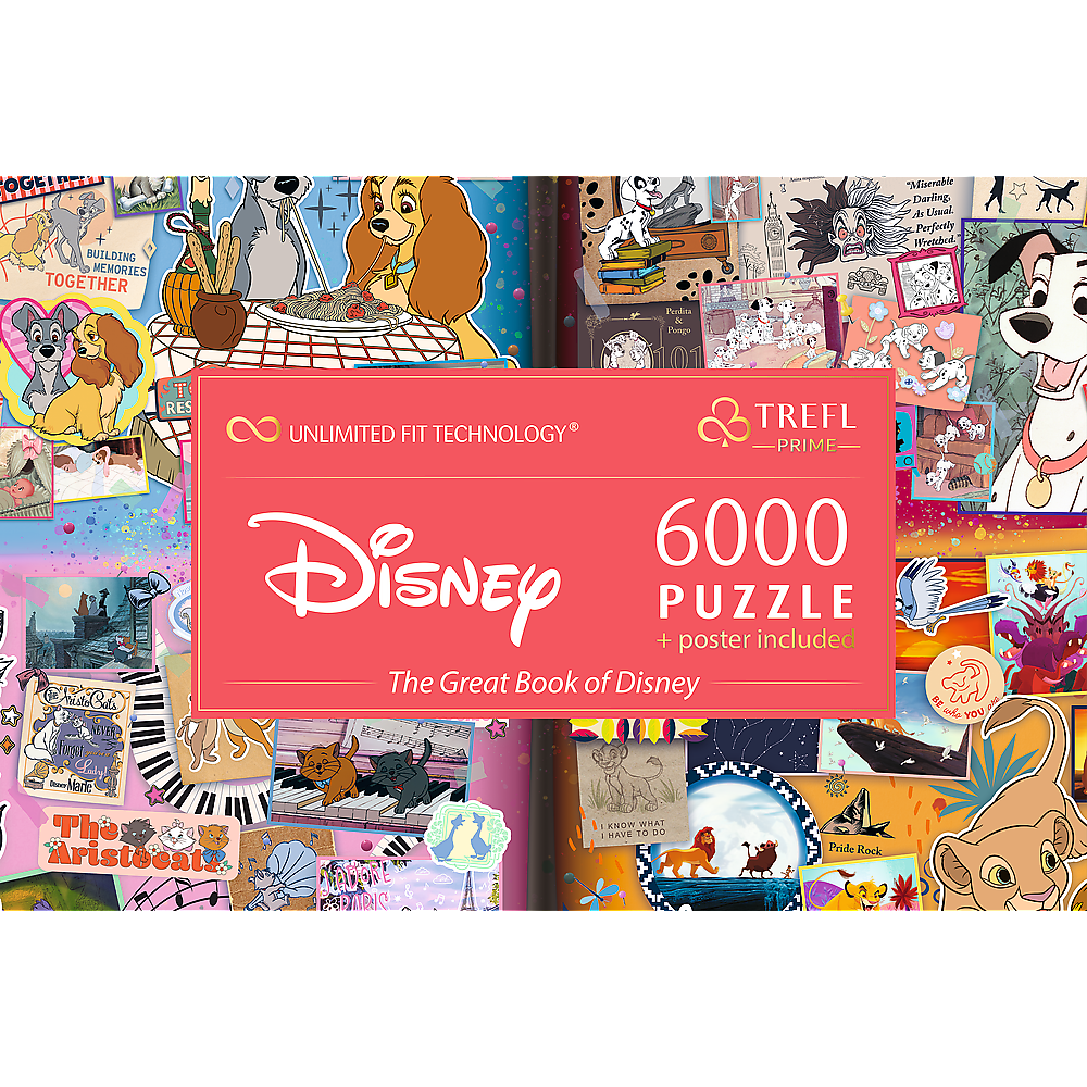 Trefl Prime Disney The Great Book of Disney 6000 Piece Puzzle