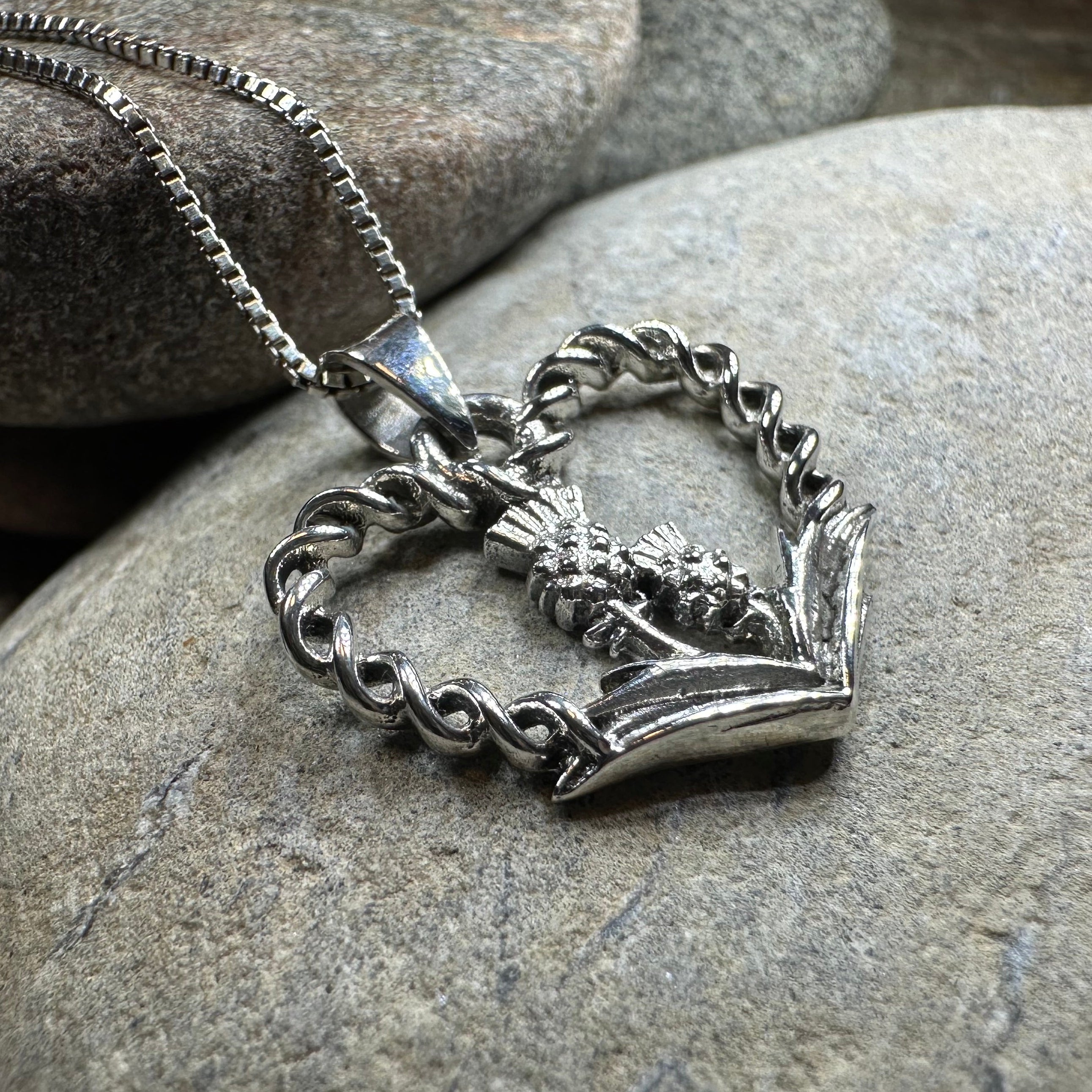 Rose & Thistle Luckenbooth Necklace
