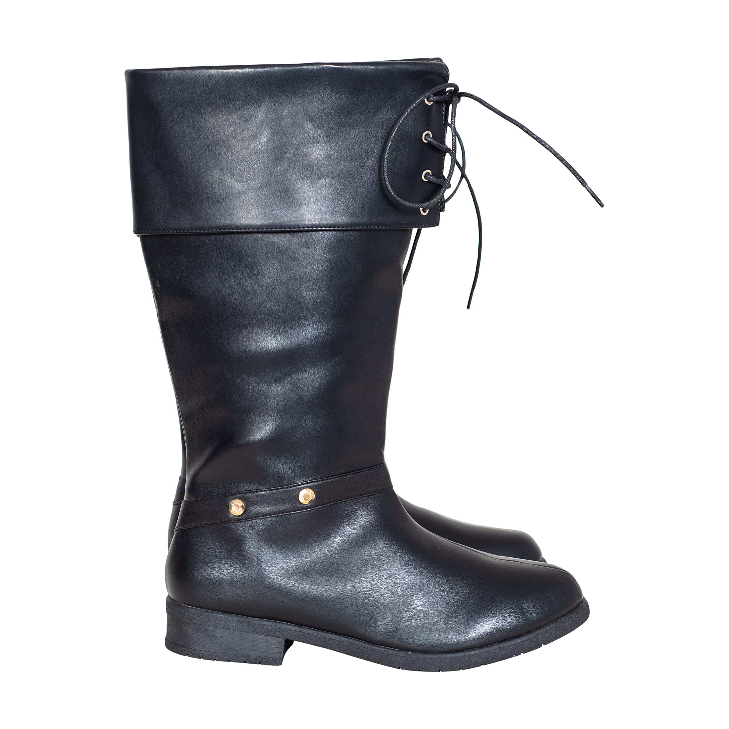 Black Pirate Boots Costume Cosplay