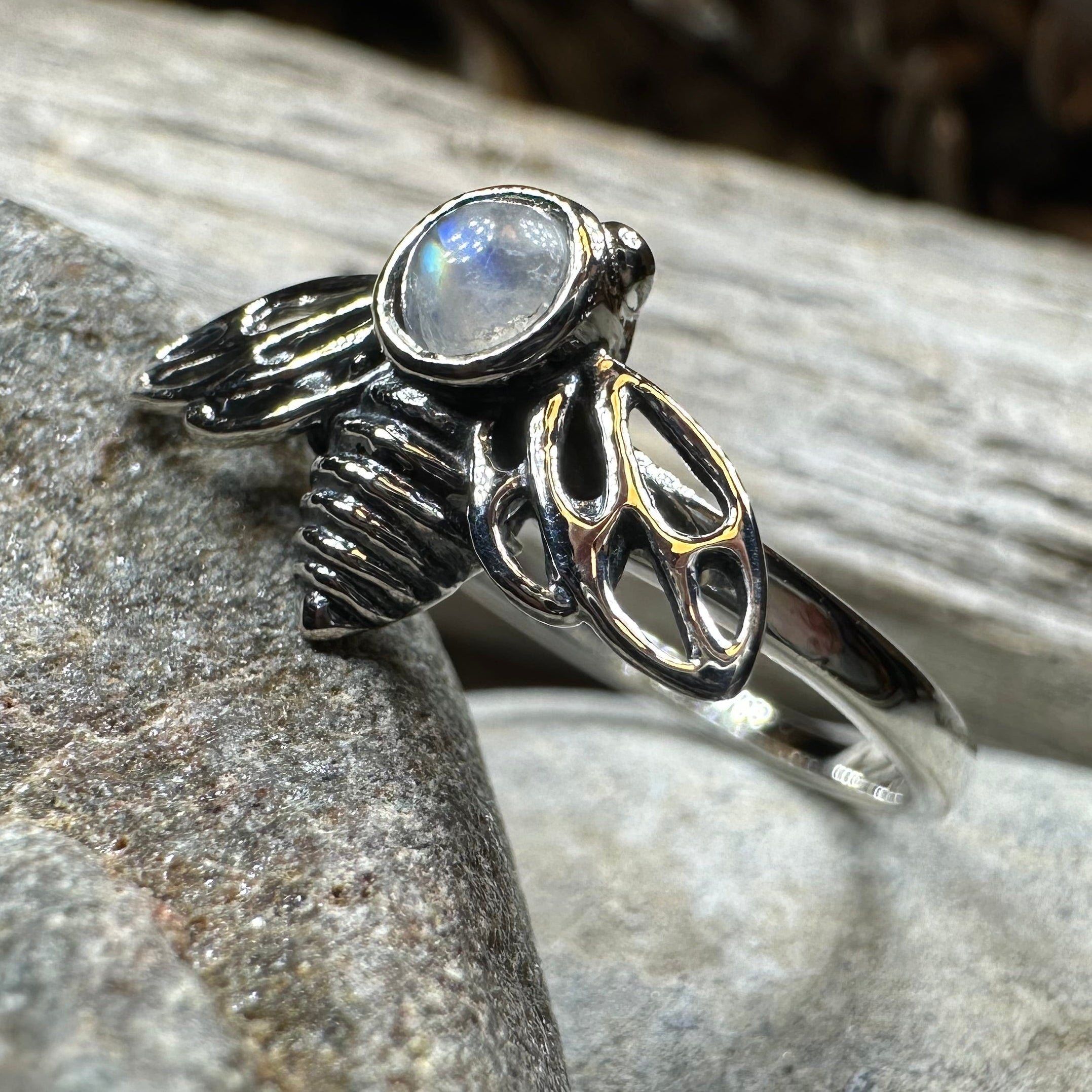 Tell the Bees Moonstone Ring