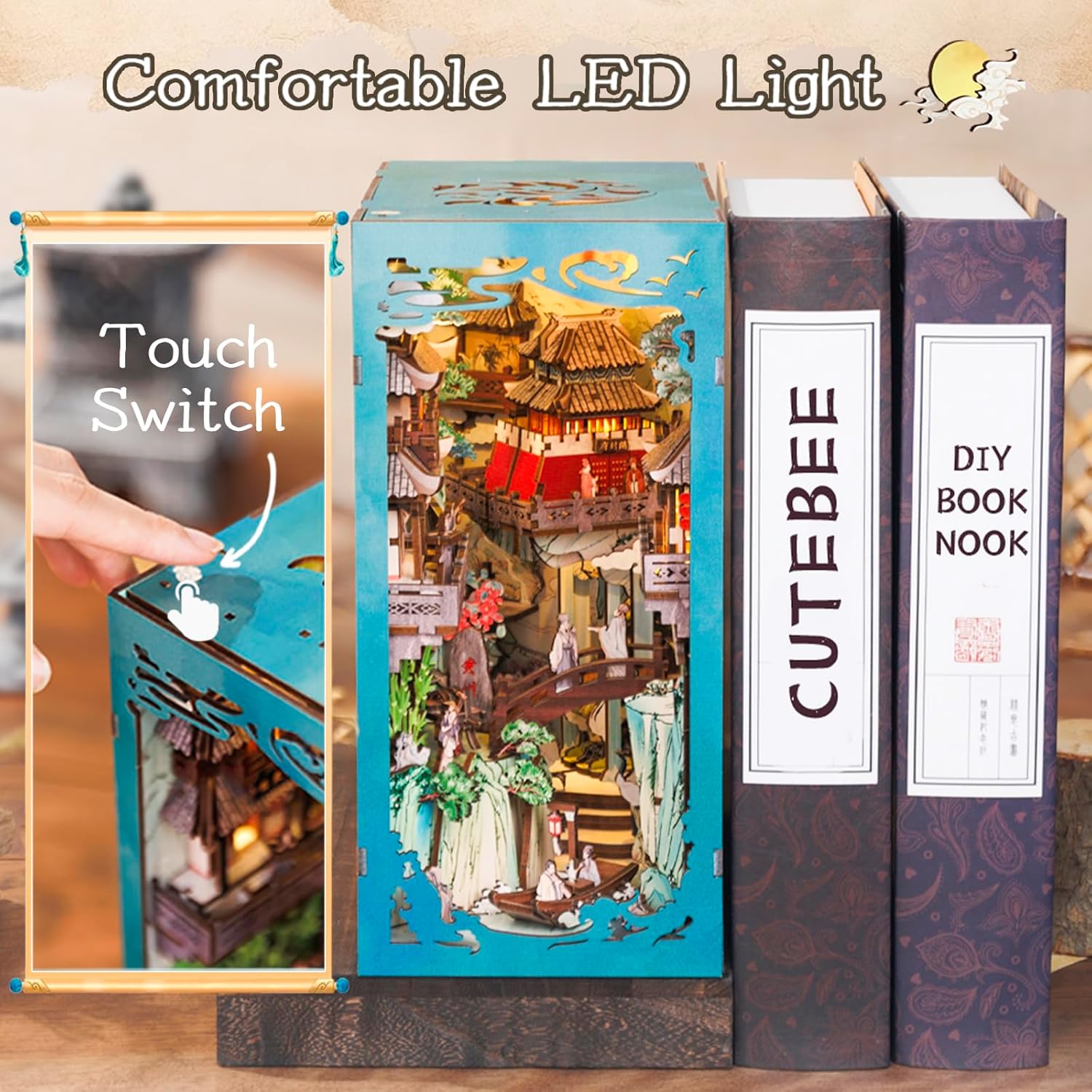 Book Nook Wizardi Miniature - Su Dongpo's Life Roombox Kit
