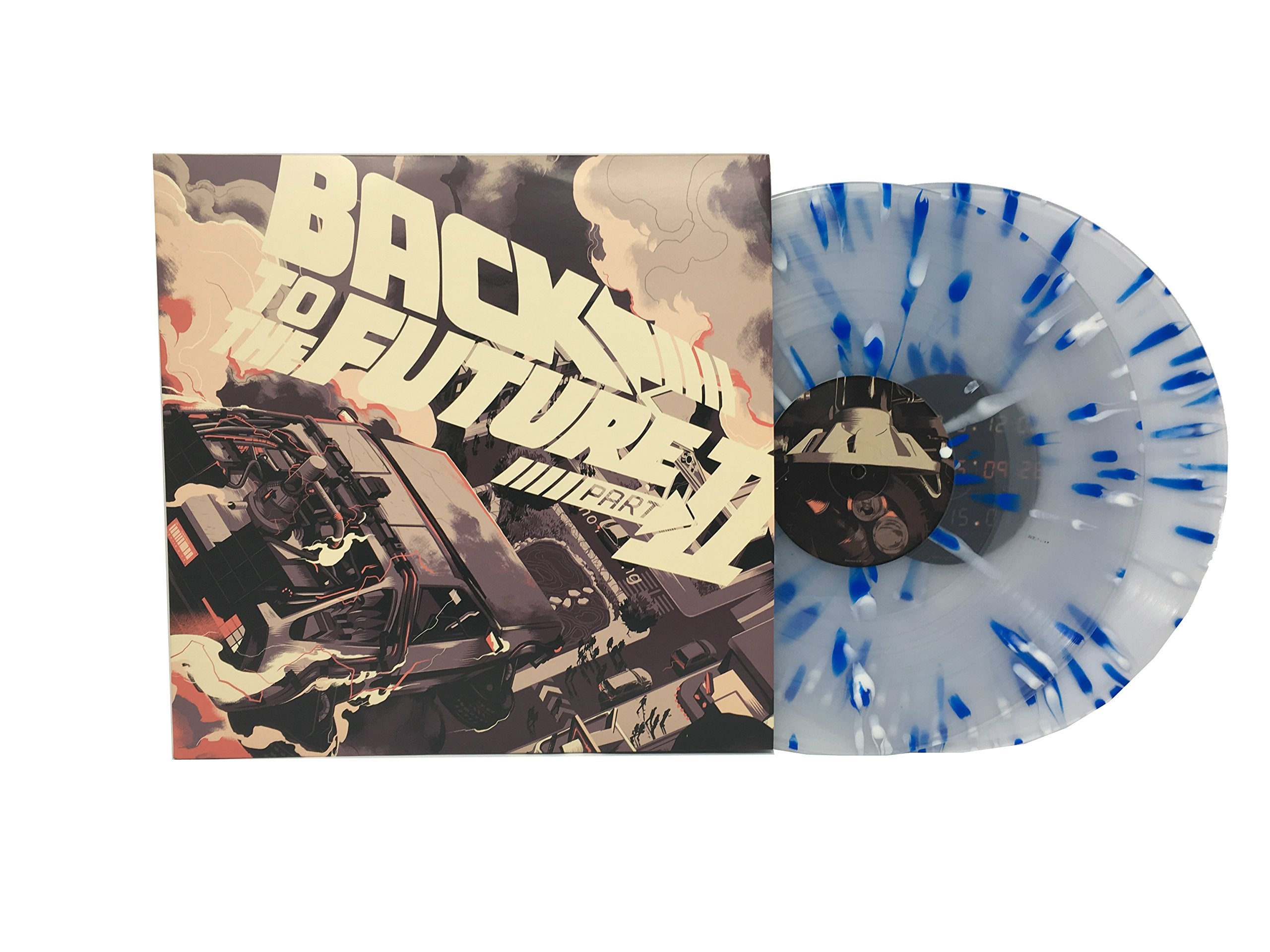 Back to the Future Part II Original Soundtrack (Limited Edition Clear W/ Electric Blue Splatter Colored Vinyl)