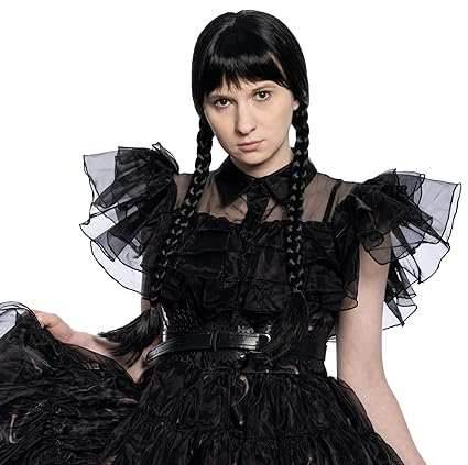 Wednesday Spooky Family Deluxe Wig - 