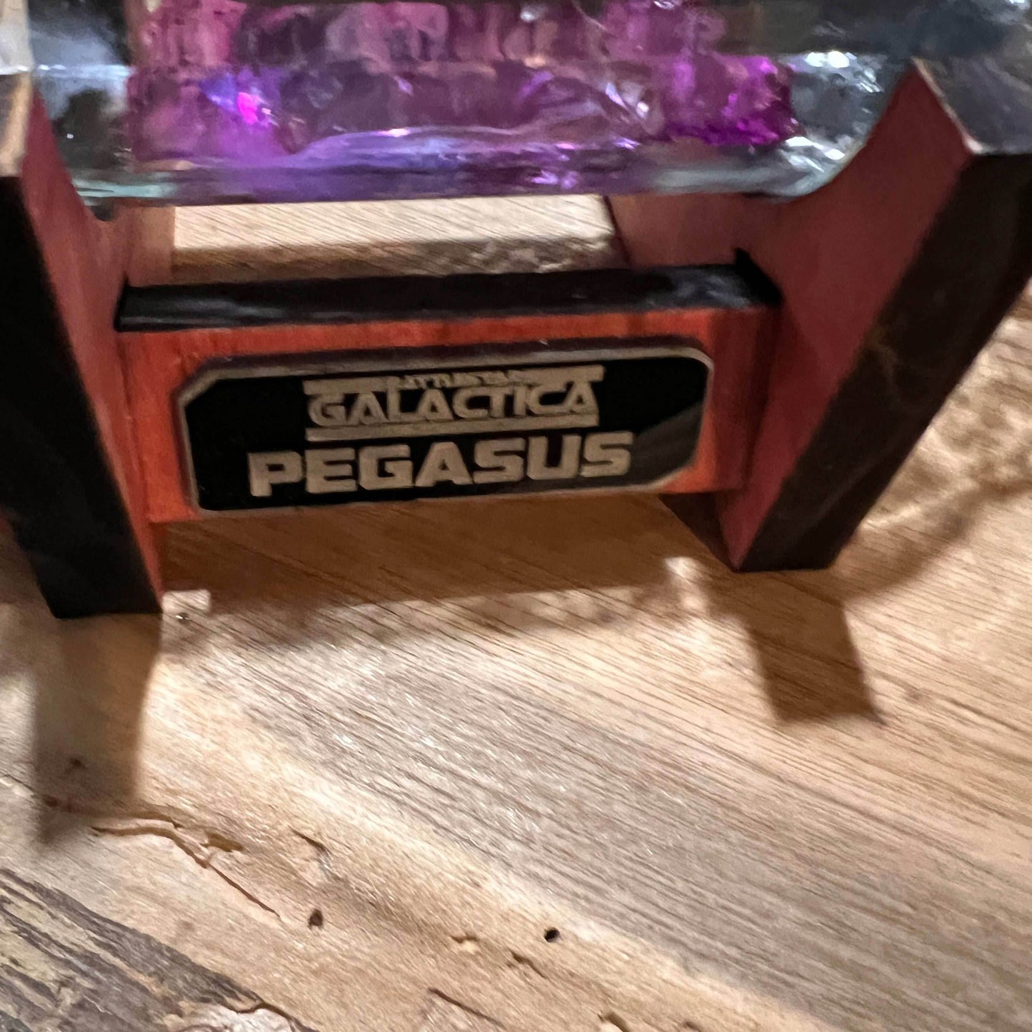 Battlestar Pegasus Starship in a Beer Bottle - 