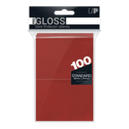 PRO-Gloss Standard Deck Protector Sleeves (Red)