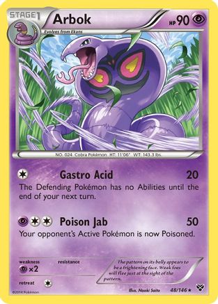 Arbok 048/146 - XY Base Set Reverse Holofoil