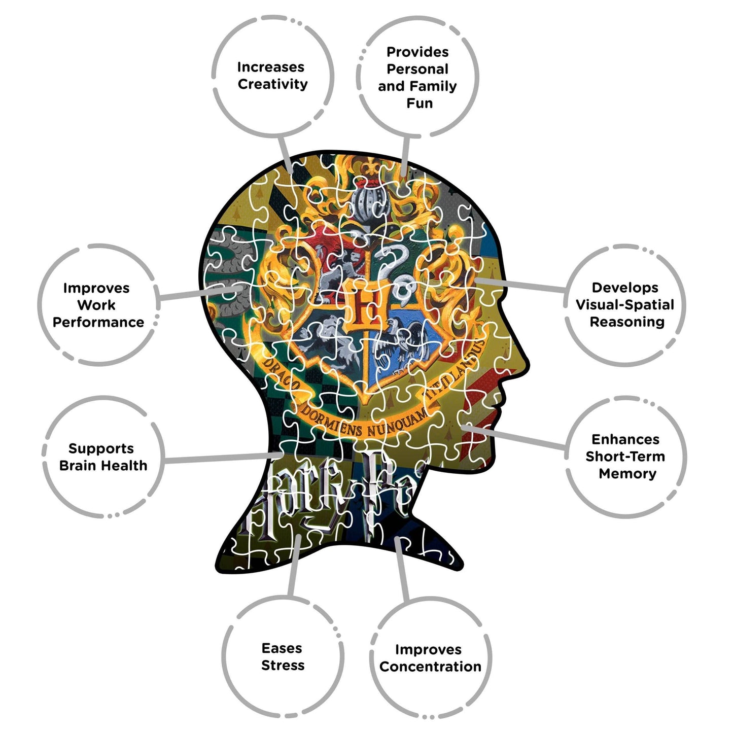 Aquarius Puzzles: Harry Potter Crests - 