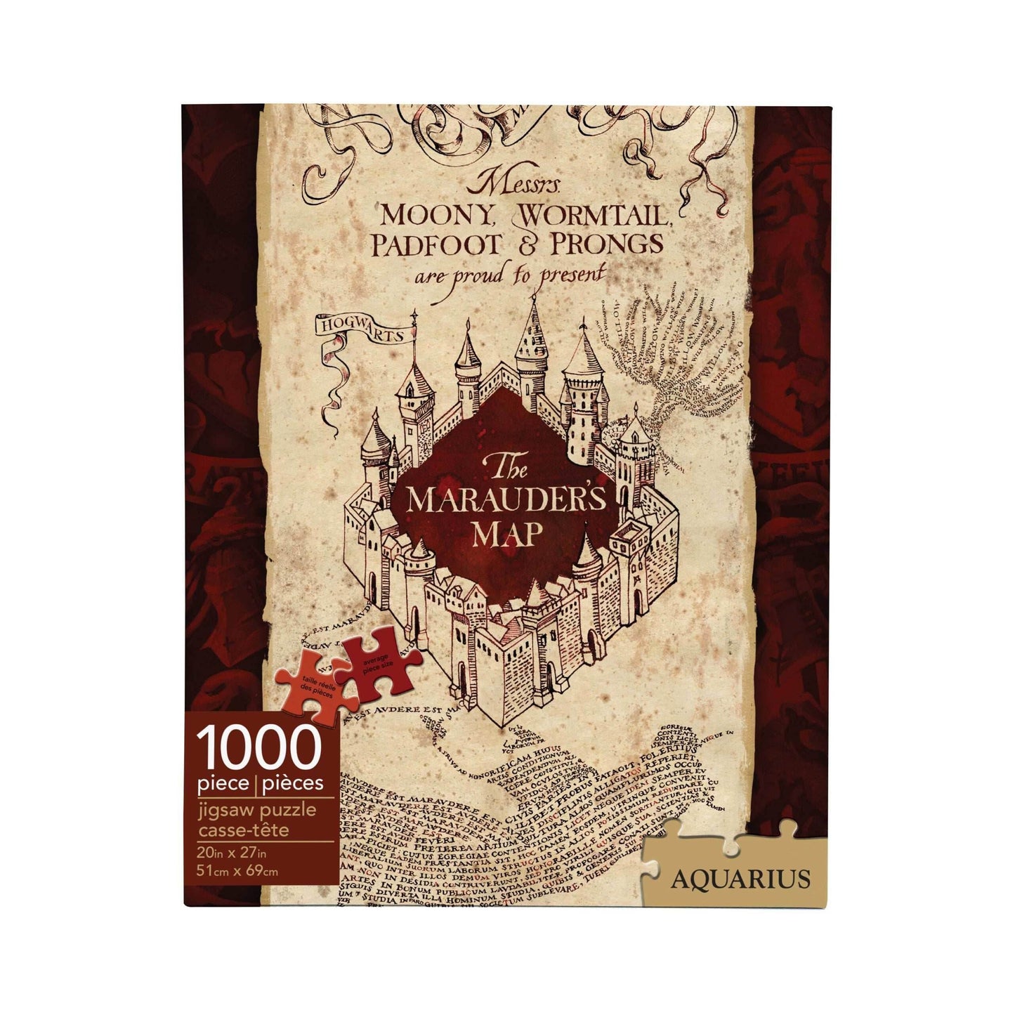 Aquarius Puzzles: Harry Potter Marauders Map - 
