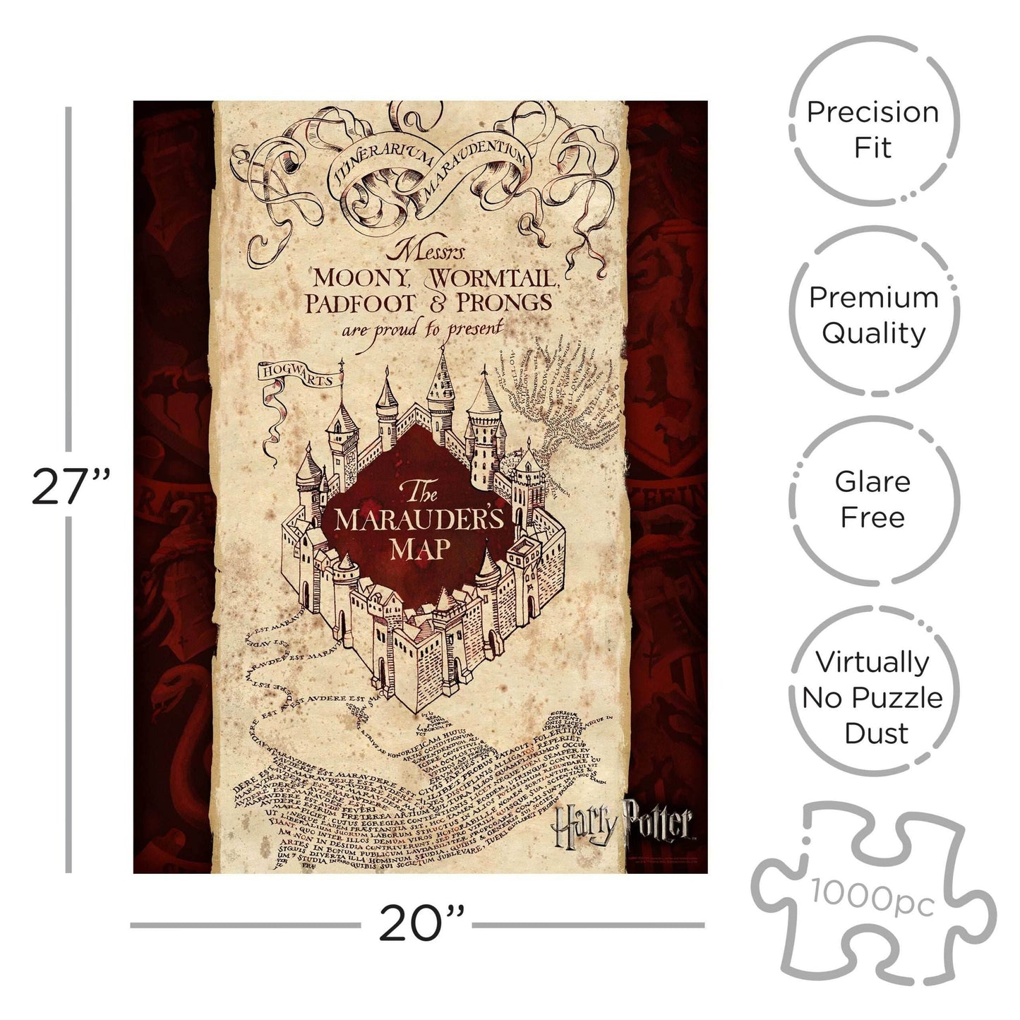 Aquarius Puzzles: Harry Potter Marauders Map - 