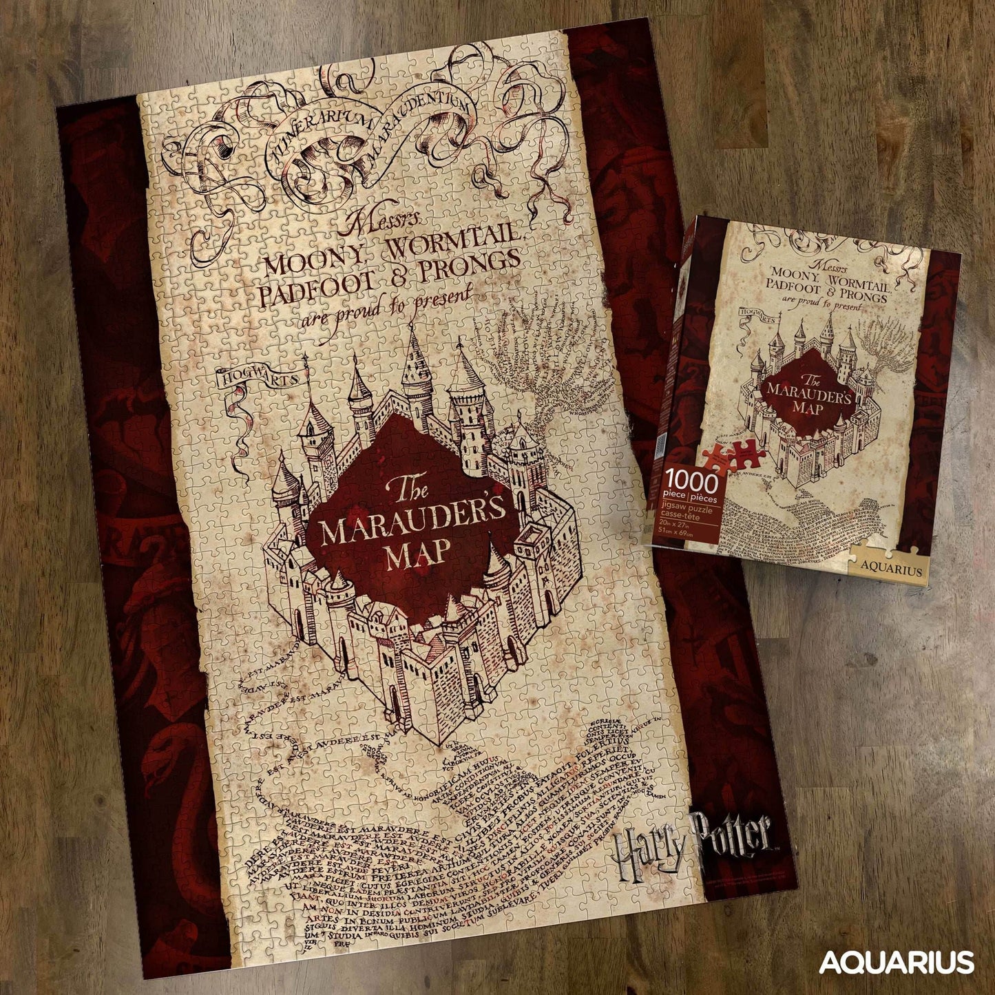 Aquarius Puzzles: Harry Potter Marauders Map - 