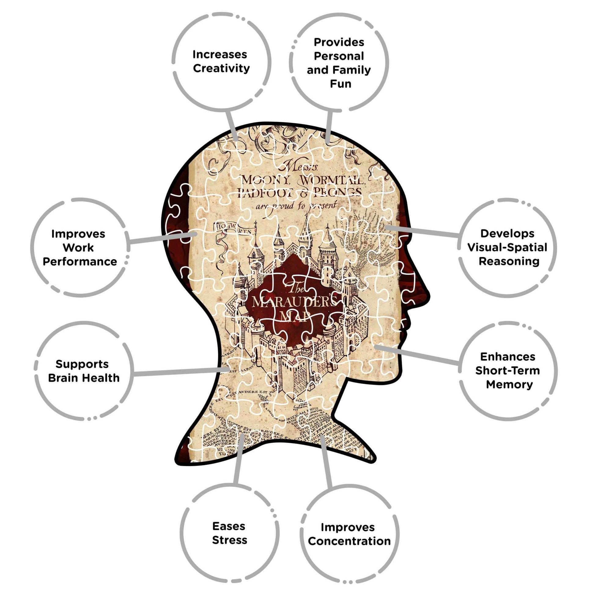 Aquarius Puzzles: Harry Potter Marauders Map - 