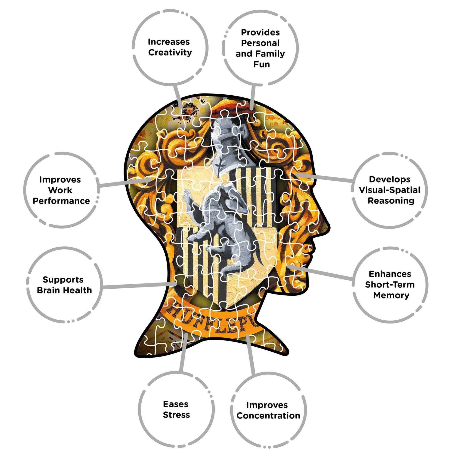 Aquarius Puzzles: Harry Potter Hufflepuff - 