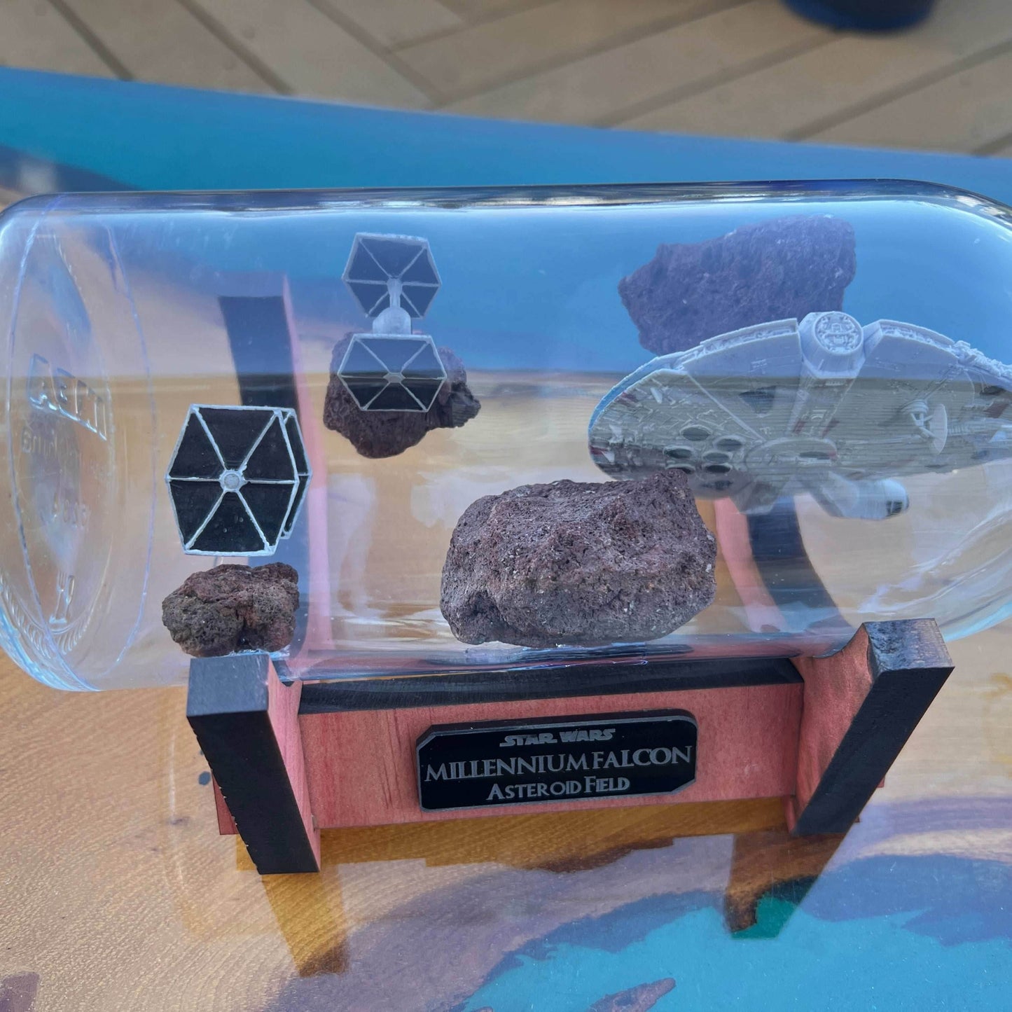 Star Wars Millennium Falcon Asteroid Chase in a Bottle - 