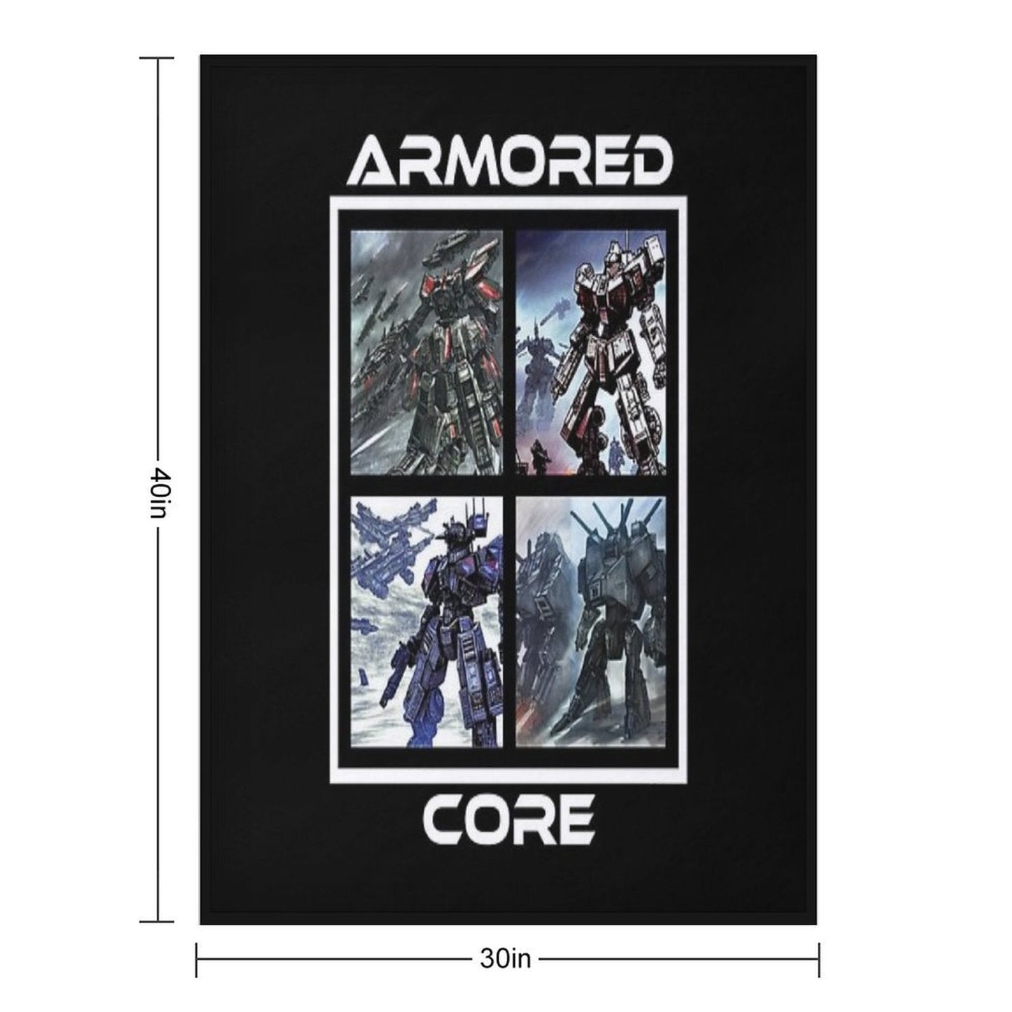 Armored Core 4 Throw Blanket