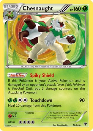 Chesnaught 014/146 - XY Base Set Holofoil