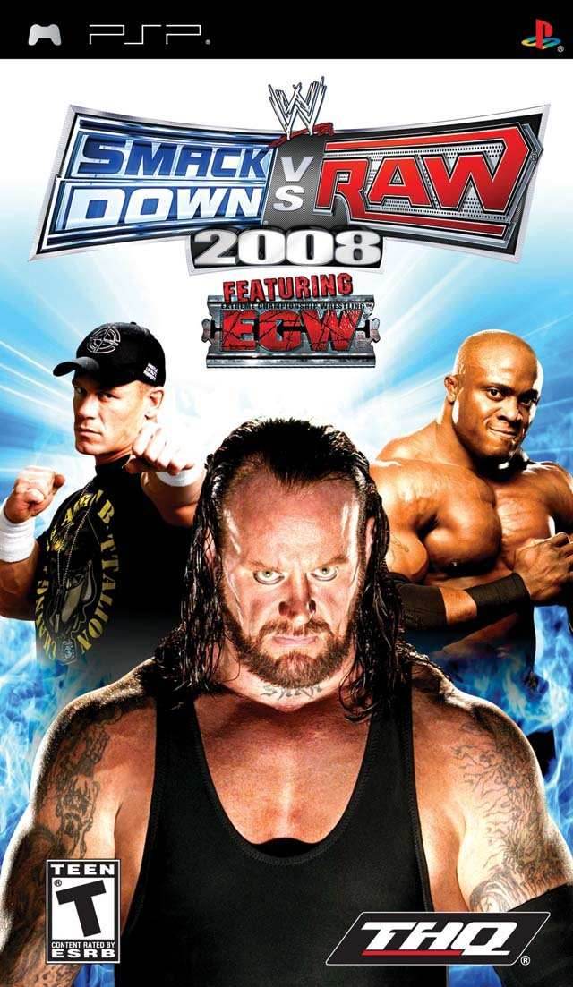 WWE Smackdown vs. RAW 2008 (PSP) - Game Manual Only