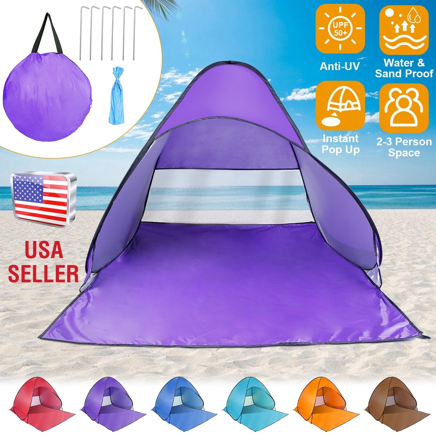 GBruno Pop Up Beach Tent