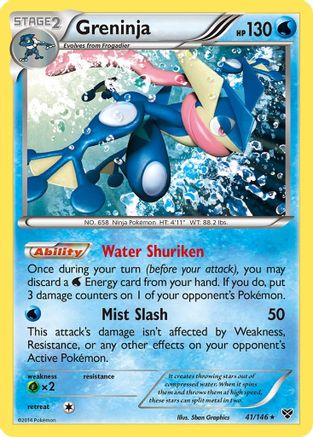Greninja 041/146 - XY Base Set Reverse Holofoil