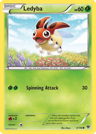 Ledyba 006/146 - XY Base Set Reverse Holofoil