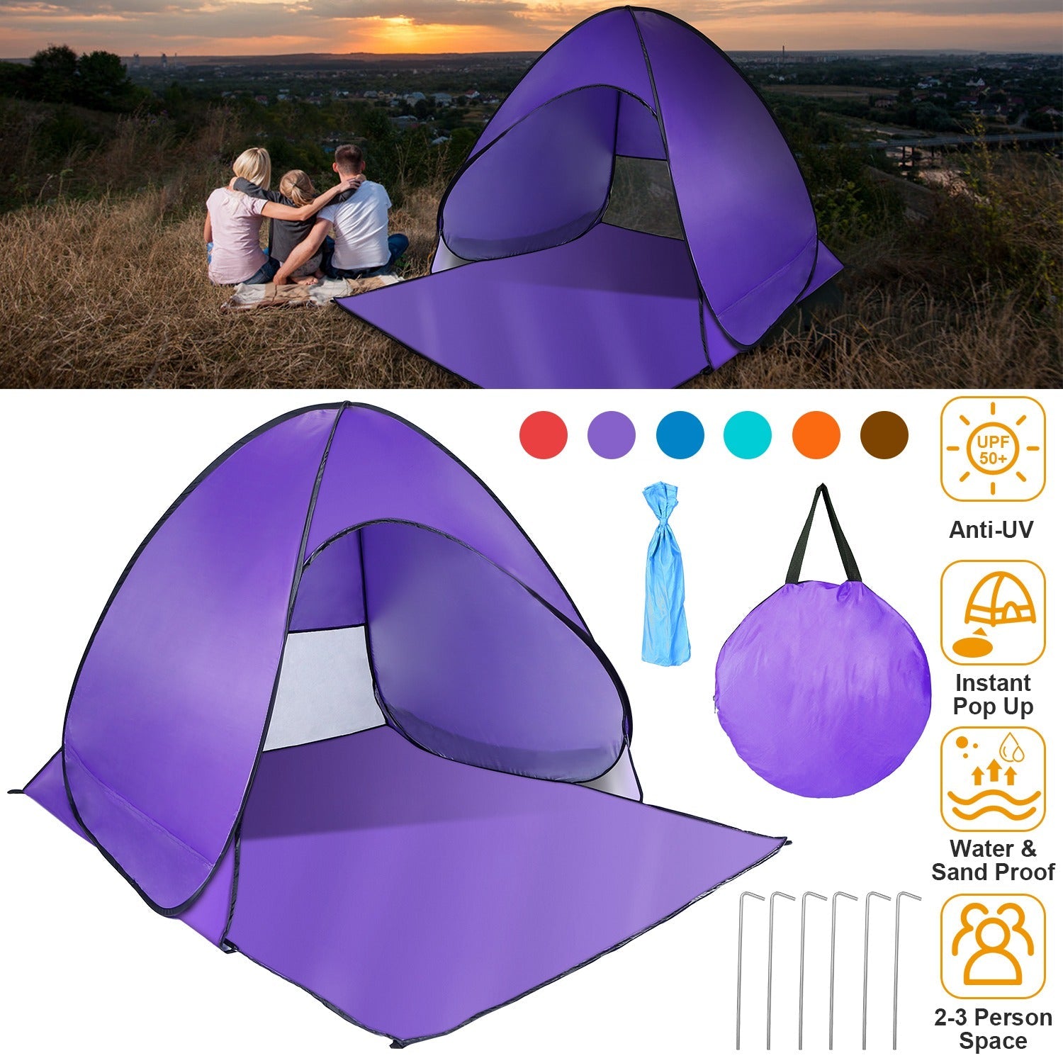GBruno Pop Up Beach Tent